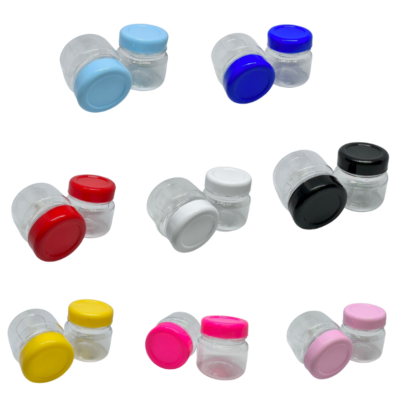 Kit Lembrancinha Festa 10 Unidades Pote Papinha 30ml Transparente para Doces e Personalizados — imagem 2 de 2