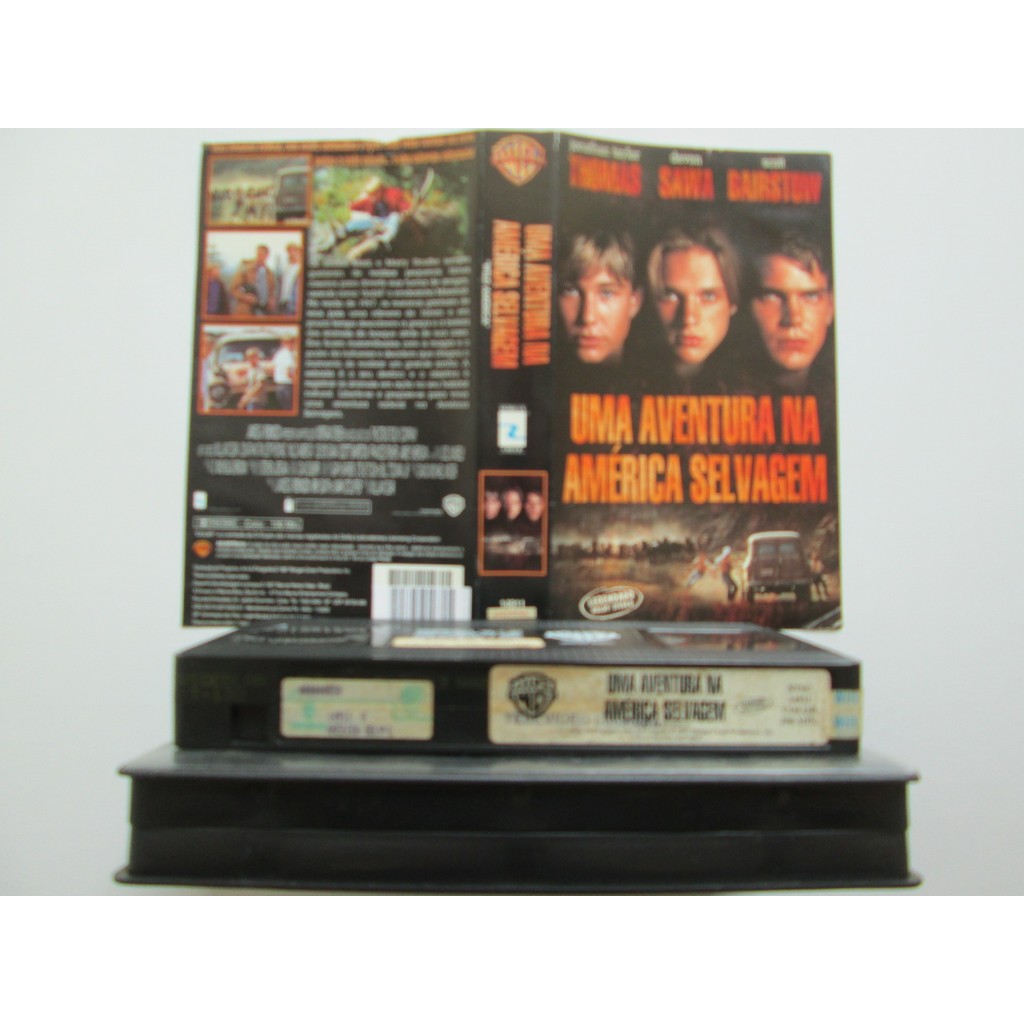 VHS / Fita VHS / UMA AVENTURA NA AMÉRICA SELVAGEM / Legendado /  Original No Estojo Preto / Fita Sem Mofo Original Preta / Exelente / Raríssimo