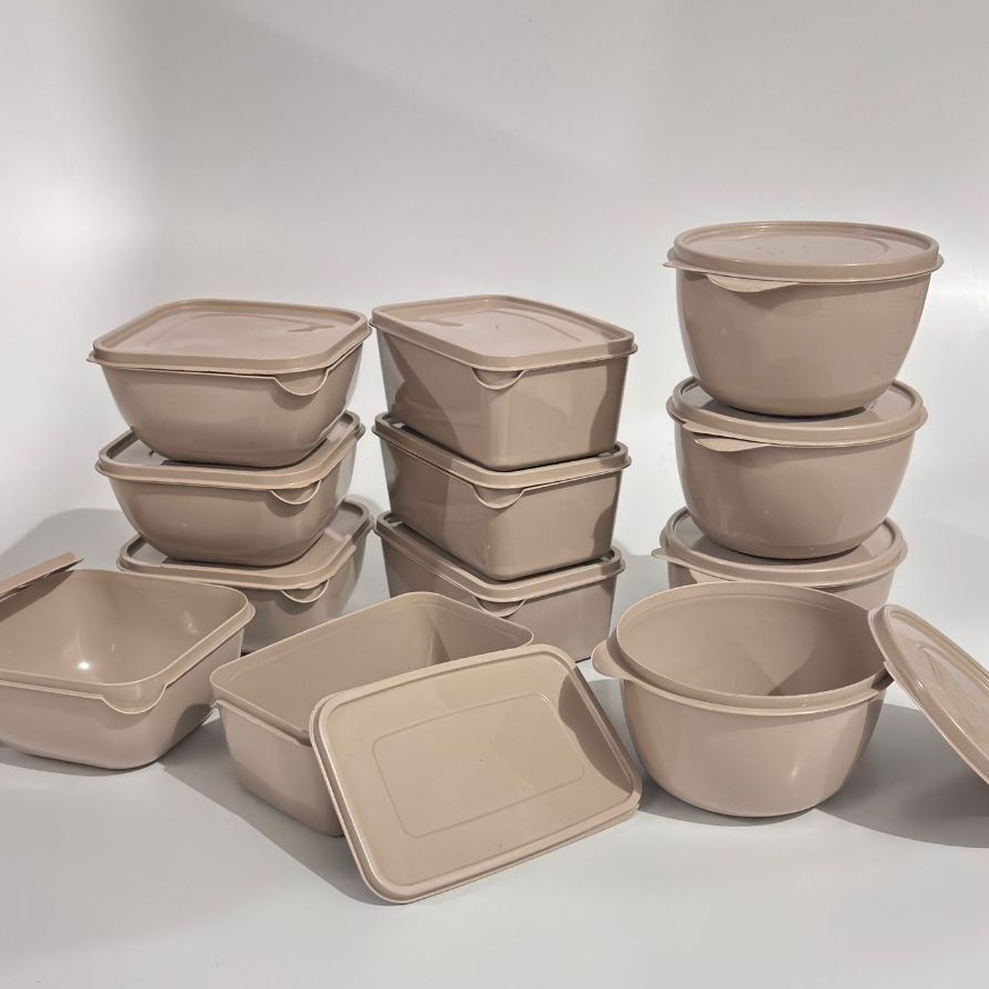 Kit Potes Plásticos Versátil 12 Peças