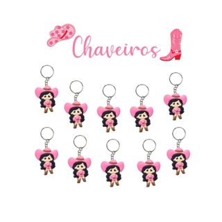 Chaveiros Boiadeira emborrachado 12 ou 24 peças lembrancinha aniversario papelaria presente menino menina chaveiro dia das crianças dia dos professores natal em Oferta na Shopee