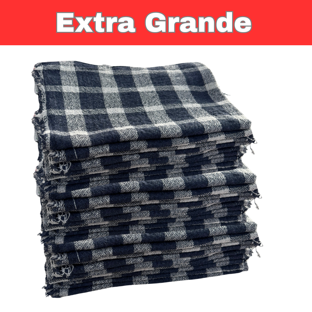 Kit 10 Pano de chão xadrez grande saco duplo para Limpeza em Oferta na Shopee