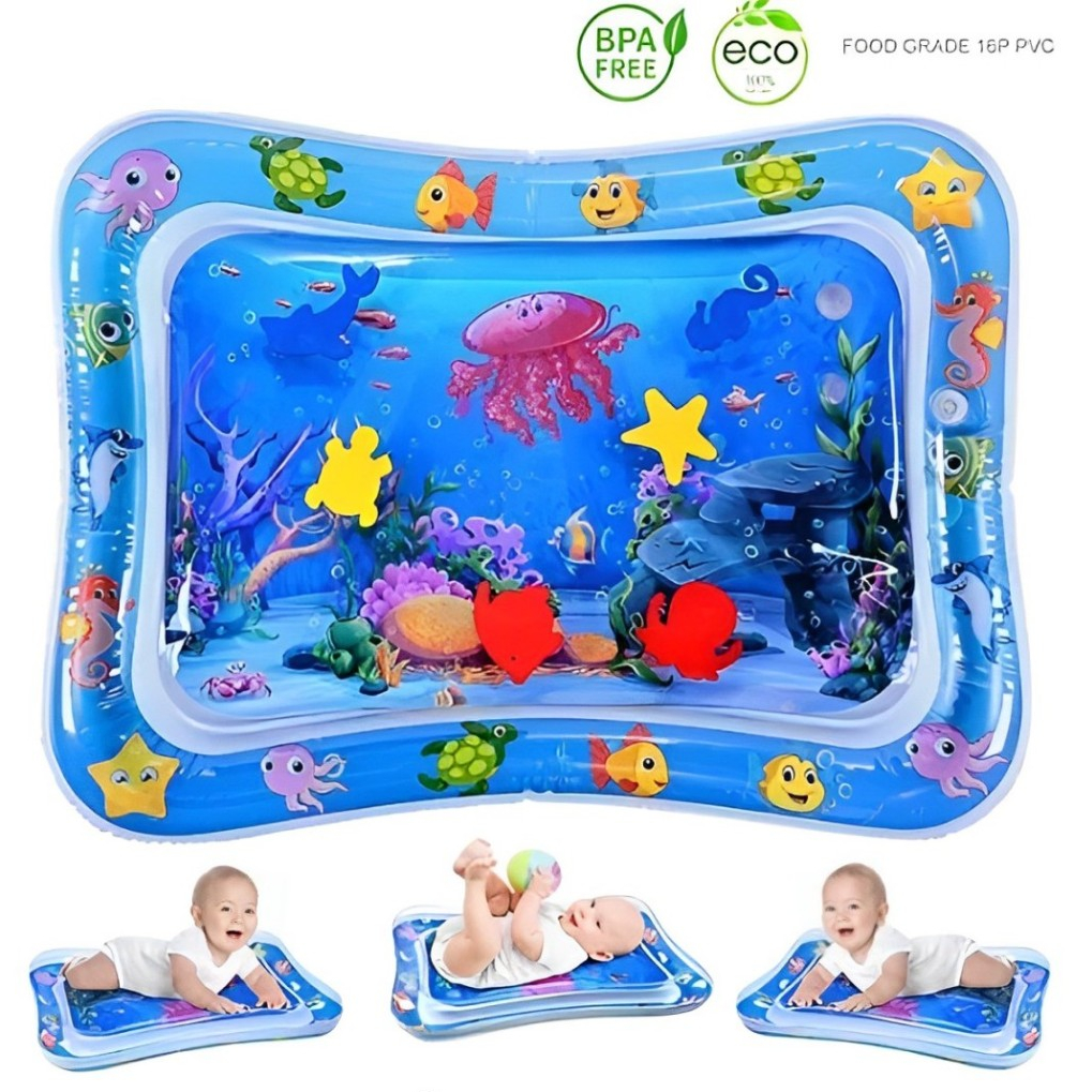 Tapete Infantil Bebê Inflável Água Atividades Sensorial Almofada Menino e Menina Promoção em Oferta na Shopee
