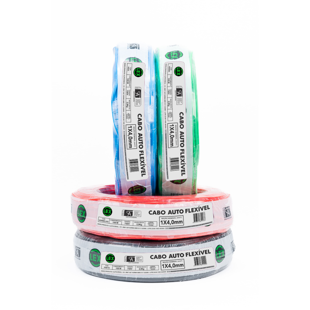 Fio Elétrico Cabo Flexível 4mm 100 Metros em Oferta na Shopee