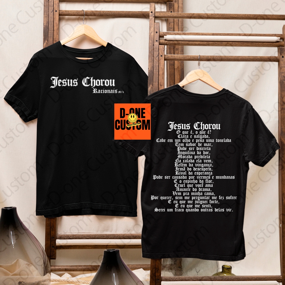 Camisa Camiseta Racionais Musica Jesus Chorou O que é O Que É Clara e Salgada Masculino Feminina em Oferta na Shopee