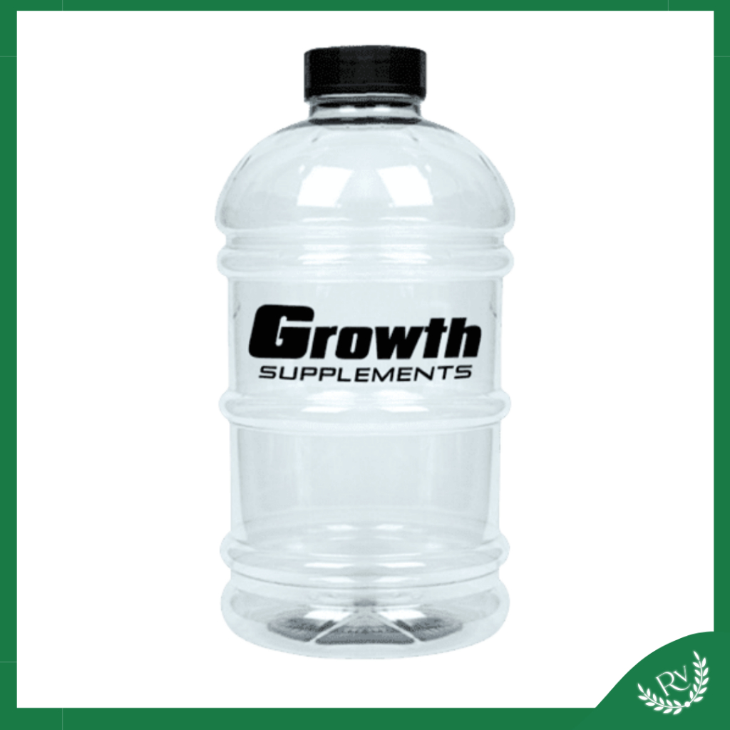 Galão (2L) - Growth Supplements Cor:Transparente com preto em Oferta na Shopee
