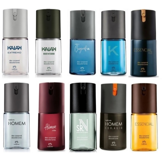 Desodorante Spray Deo Corporal Masculino Natura 100ml - Kaiak, Sr.N, Homem, Biografia, Oceano, H. Sagaz, H, Emocione