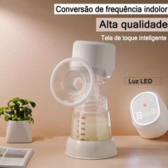 Luz noturna LED Bomba Tira Leite elétrica ecrã táctil Sem Dor alta potência de sucção integrada silenciosa Portátil Amamentação