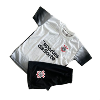 Kit Conjunto infantil juvenil futebol Corinthians Imperdível Tamanho do 02 ao 14 em Oferta na Shopee