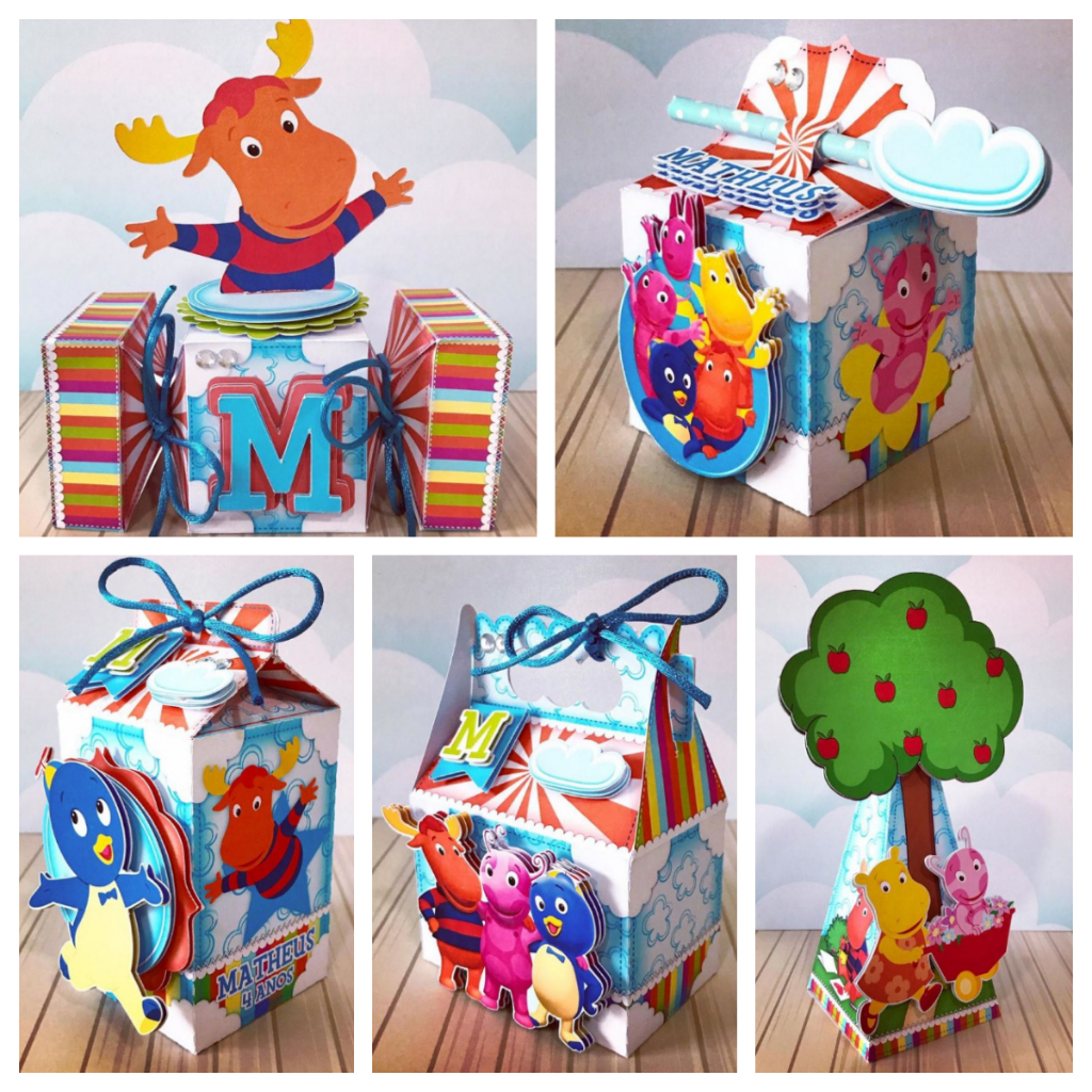 Backyardigans kit Caixa Personalizada Lembrancinha Festa Infantil Aniversário