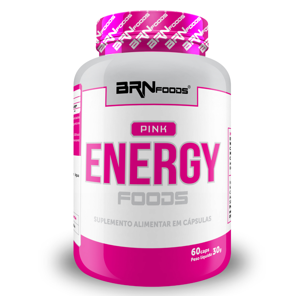 Pré Treino Pink Energy Foods 60 e 120 Cáps – BRNFOODS - Health