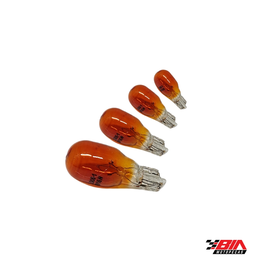 Lentes Lisa Cristal Pisca Lampada Ambar Vidro Metal Fazer 250 FZ25 Fazer 600 Teneré 250 Lander250 Factor 150 Fazer 150 — imagem 2 de 2