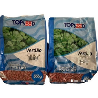 kit 2 unidades Sementes De Coentro Verdão 500g Topseed em Oferta na Shopee