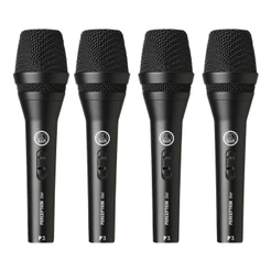 Kit 4 Microfones AKG Dinâmico P3S