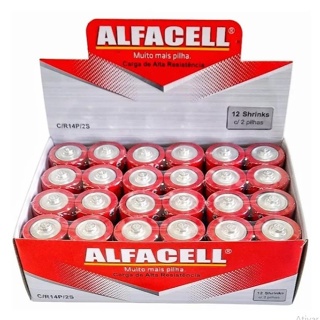 Pilha C Média Alfacell 1.5v -  C/R14P/2S