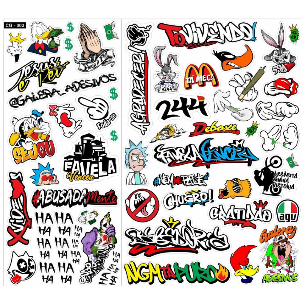 50 Adesivo Sticker Tovivendo Deboxe Abusadamente Ngntapuro Favela venceu 244