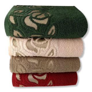 Kit 04 Toalhas De Banho Gigante / Banhão - Guadalupe -Verde/Branco/Fendi/Vermelho/Azul/Rox...