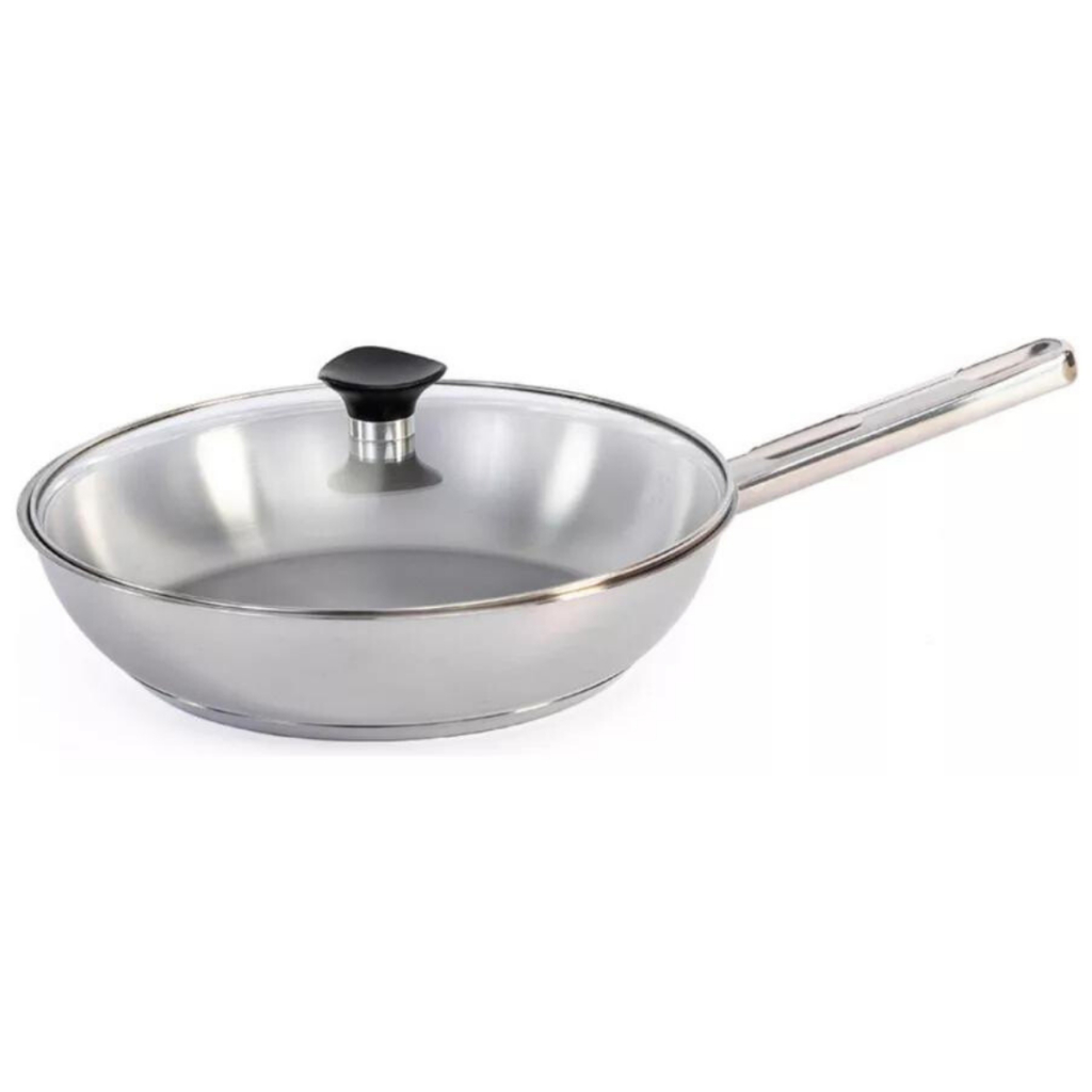Tramontina Frigideira Grande Inox 28cm Allegra Fundo Triplo - Vai ao forno em Oferta na Shopee