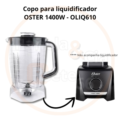 Copo para liquidificador OSTER 1400W OLIQ610 COPO ACRÍLICO