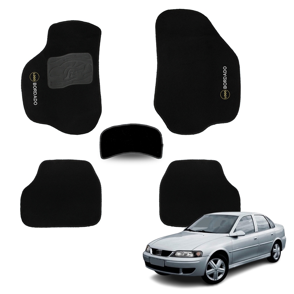 Tapete Vectra 2006 a 2011 Automotivo Carpete para Carro Proteção Assoalho com Bordado