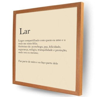 Quadro decorativo cobre caixa de luz com moldura 53x53 LAR sala/quarto/cozinha/decoração/parede em Oferta na Shopee