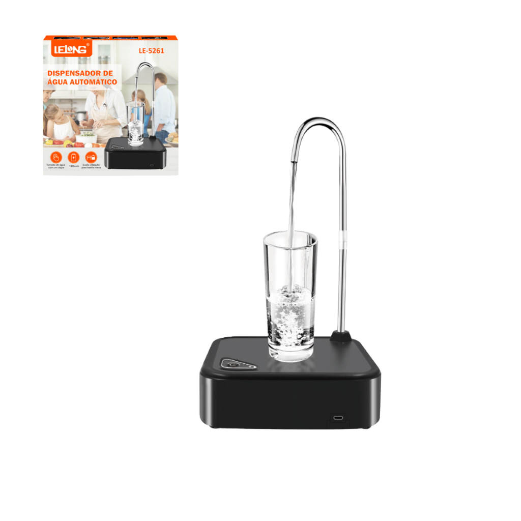 Bomba Dispensador De Água Elétrica Automática Para Galão Ou Uso Em Mesa Recarregável em Oferta na Shopee
