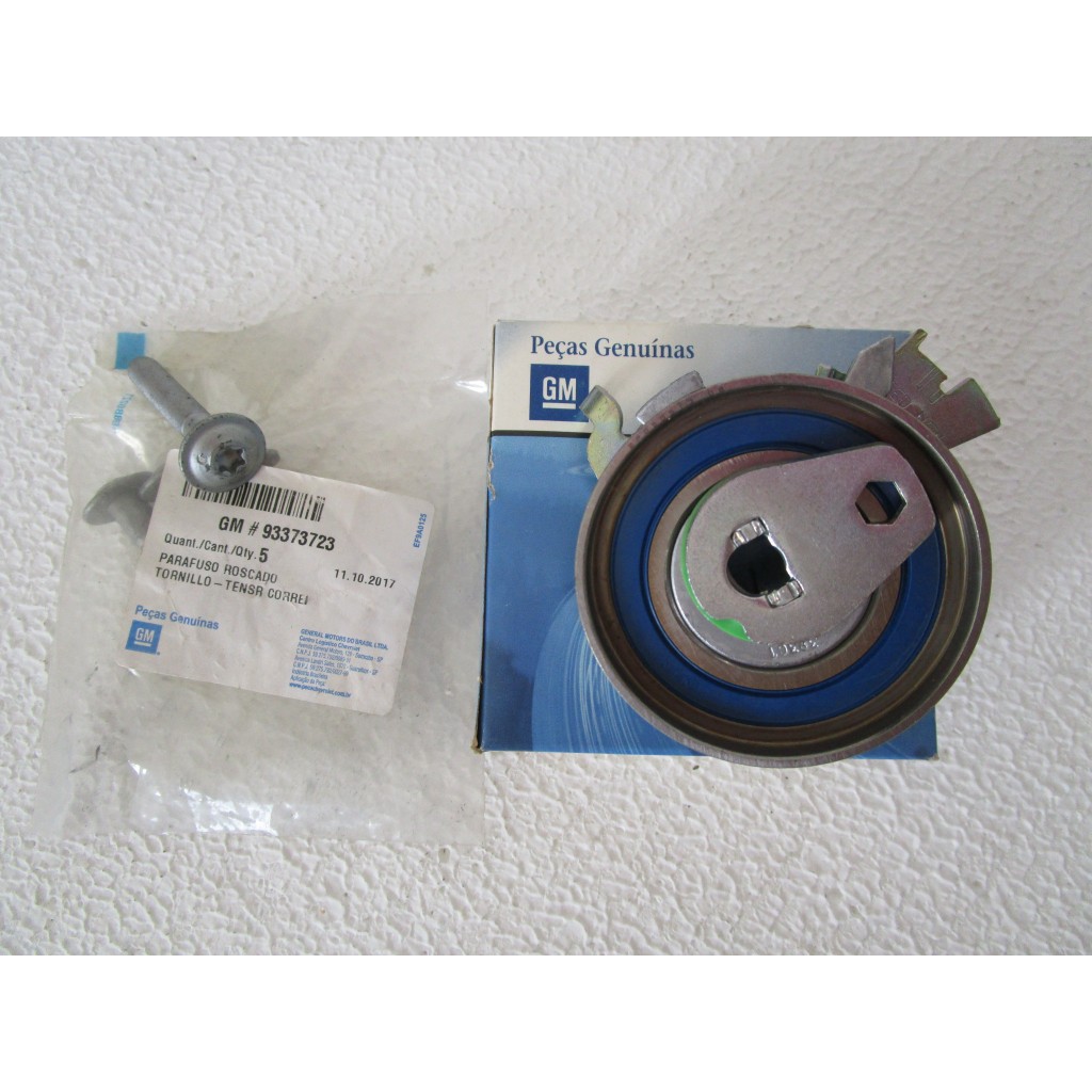 Esticador tensor tensionador da correia dentada + Parafuso torx Chevrolet S10 2.2 e 2.4 8V original GM 93353848