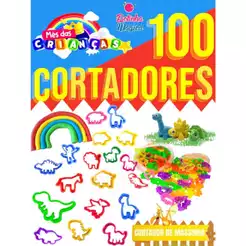 100 Cortadores de Massinha Forminha Neon Dinossauro Safari Lembrancinha Infantil Aniversario Prenda