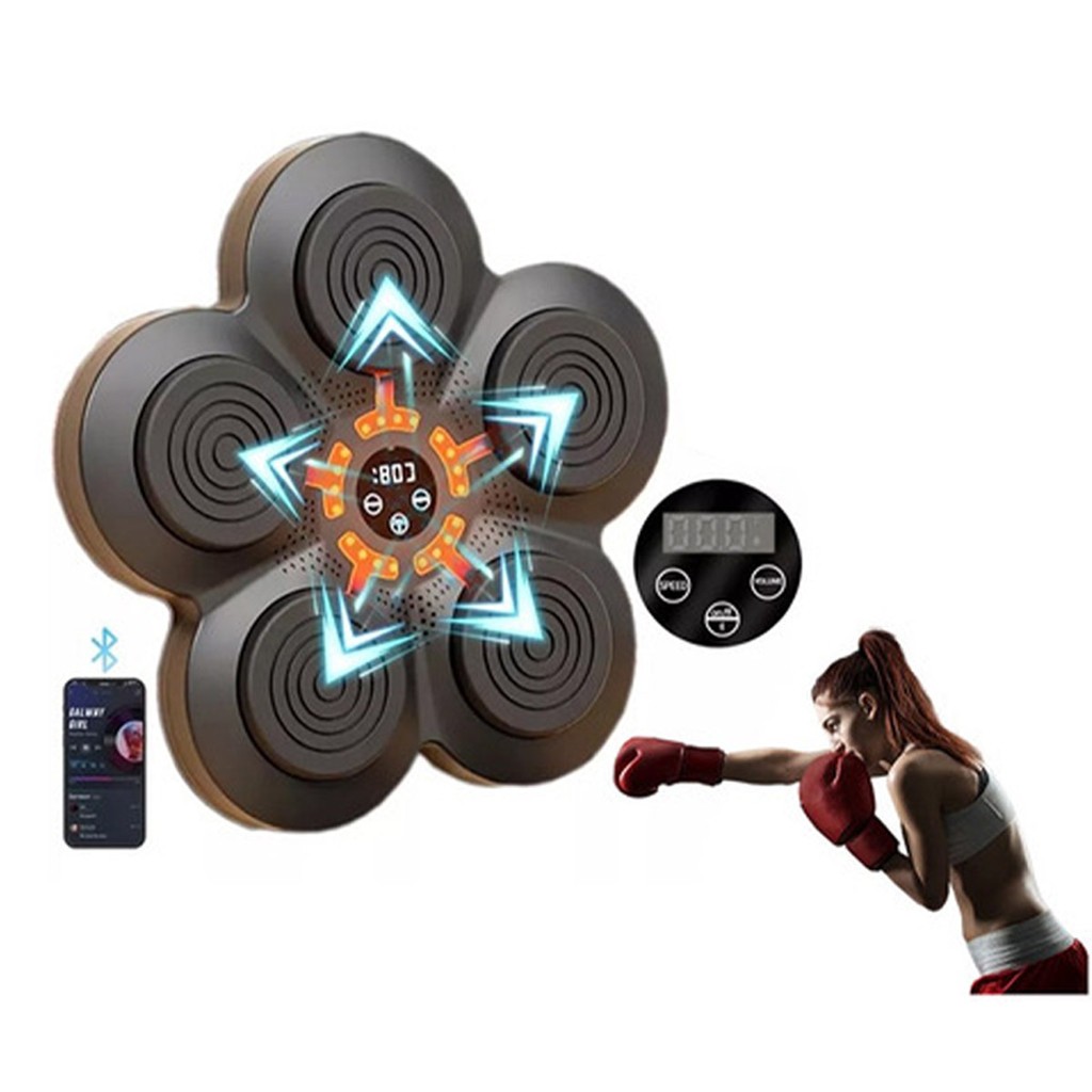 Máquina de Boxe Smart Bluetooth P/ Ouvir Música e Treinar Recarregável Treinamento Boxing Portátil Exercício Fitness em Oferta na Shopee