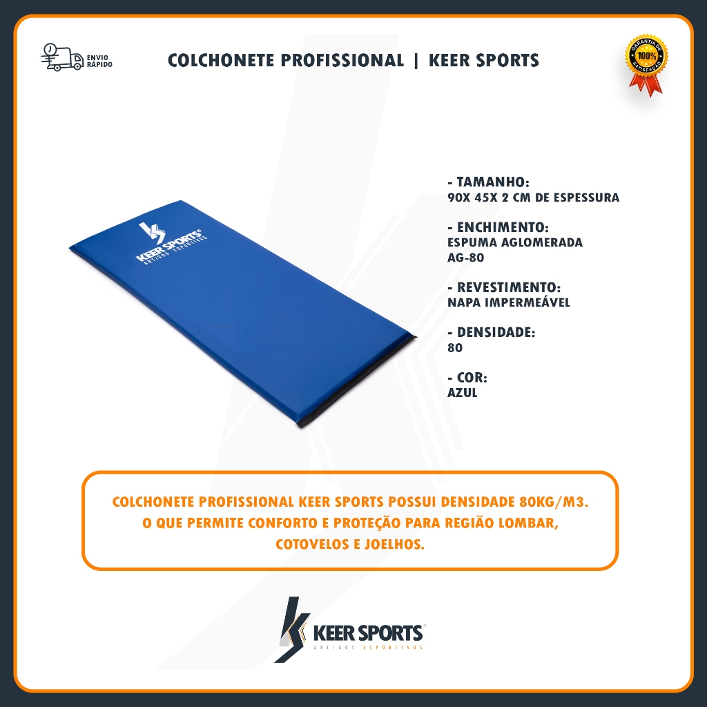 Colchonete De Espuma D-50, Yoga Pilates Ginastica Em Casa