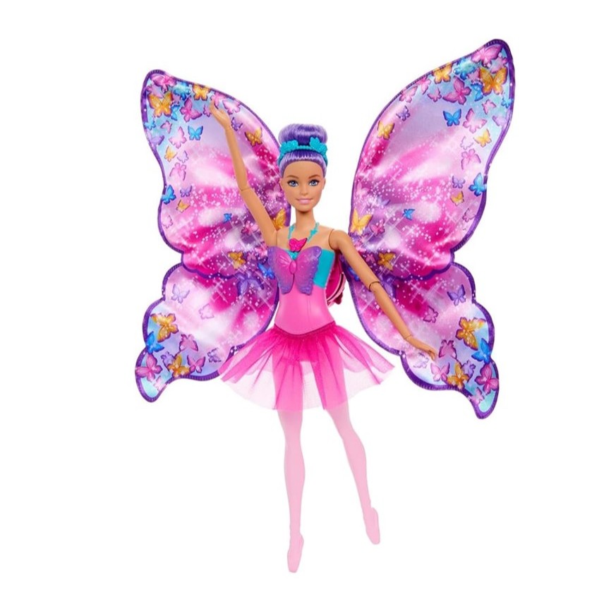 Boneca Barbie Fantasy Bailarina Borboleta 2 Em 1 - Mattel em Oferta na Shopee