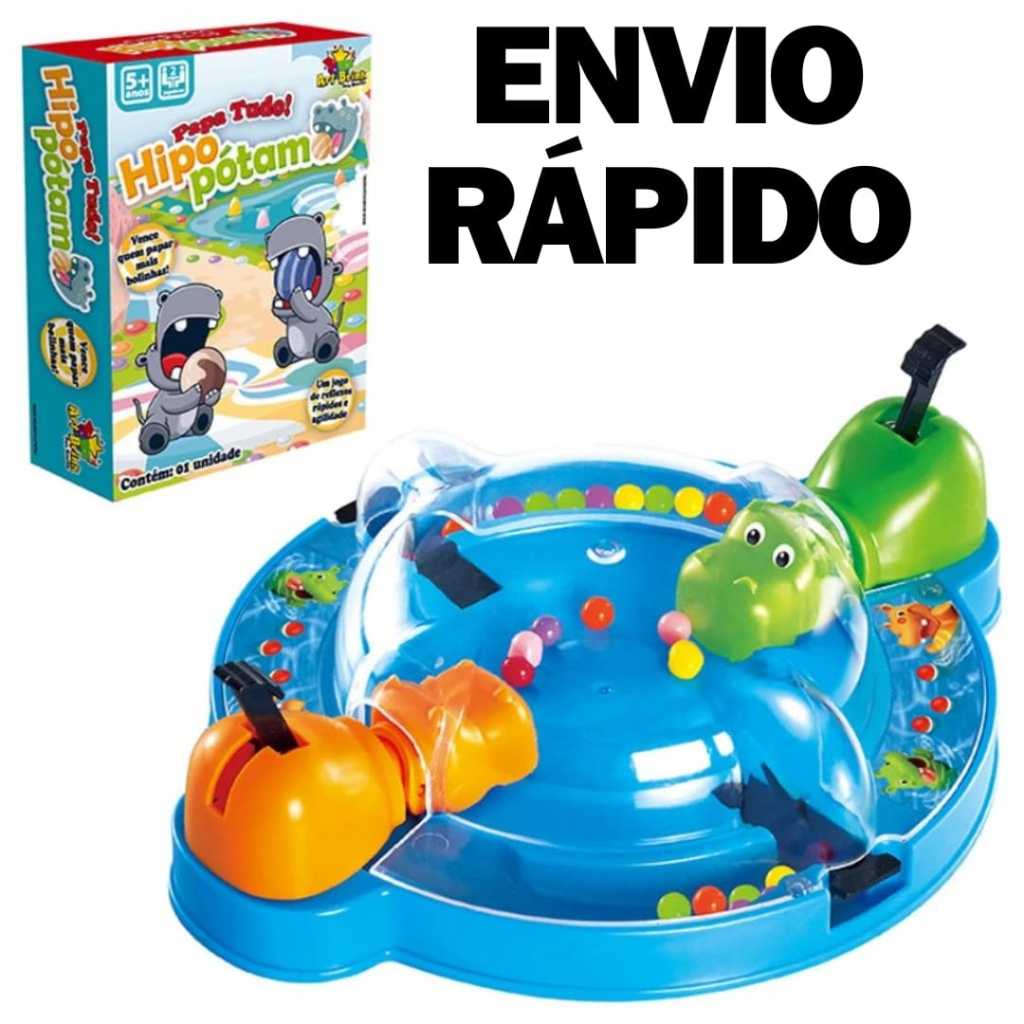 Jogo Papa Tudo Hipopótamo Papa Bolinhas Brinquedo Divertido Para Jogar Em Família