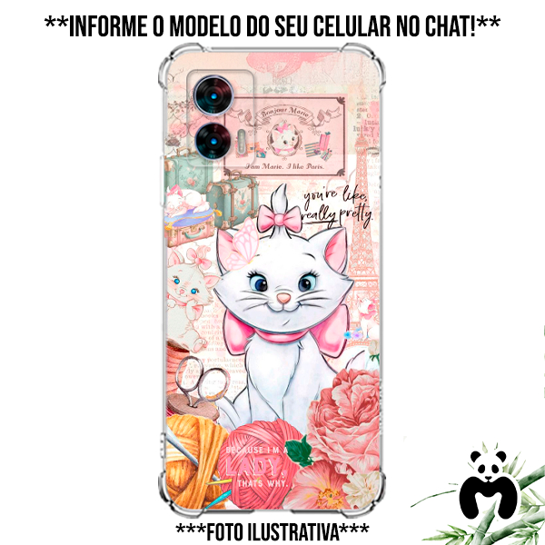 Capa Capa Personalizada Gata Marie Aristogatas Paris Desenho Angorá Gatinhos Filme Disney