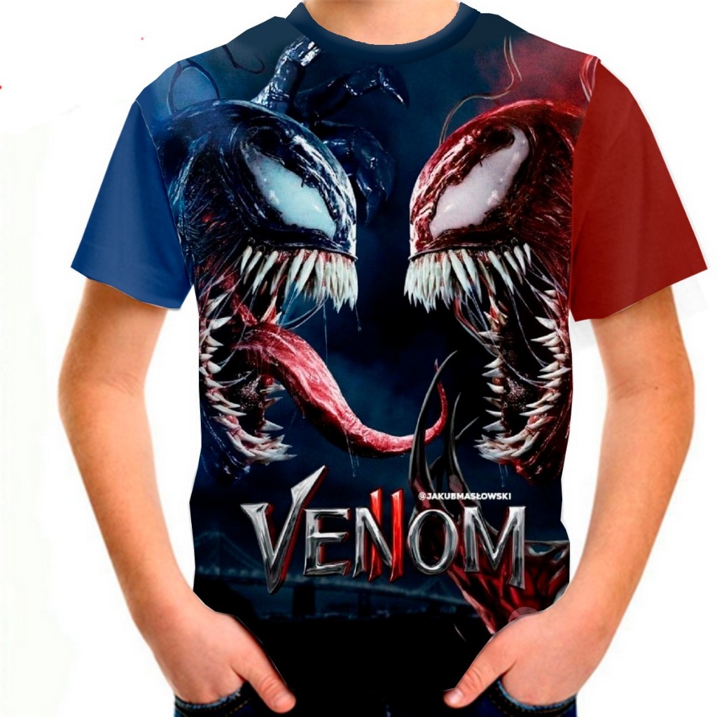 CAMISETA ADULTO/INFANTIL SUBLIMAÇÃO VENOM (2)