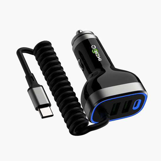 Carregador Veicular Imenso Original 70w Quick Charge Turbo 2x Type-c/usb-a em Oferta na Shopee
