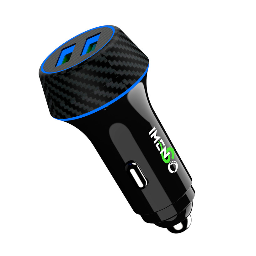 Carregador Veicular Imenso Original Quick Charge Turbo 36w 2x Usb-a em Oferta na Shopee