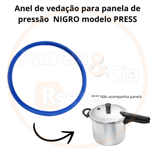 Anel de vedação para panela de pressão NIGRO PRESS  - não acompanha panela