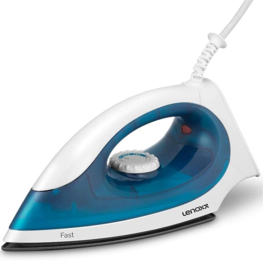 Ferro De Passar Roupas Super Leve 6 Temperaturas Lenoxx Azul Pff603