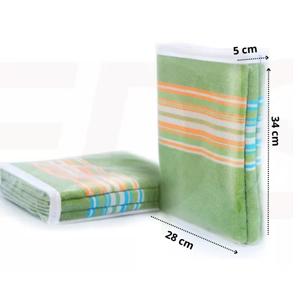 Saco Organizador Multiuso para Toalha Lençol de pvc com zíper