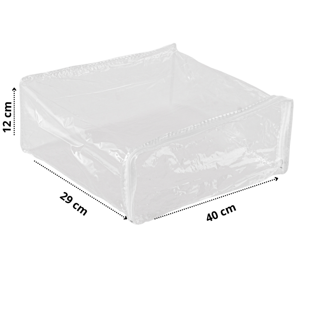 Embalagem 29 X 40 X 12 Em Pvc Com Ziper -kit 10 Multiuso Guarda Roupa