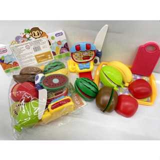 Kit Comidinha Mercadinho Infantil Frutinha Fruta Velcro Crec Crec Cortar Cozinha Lanchinho Brinquedos Educativo em Oferta na Shopee