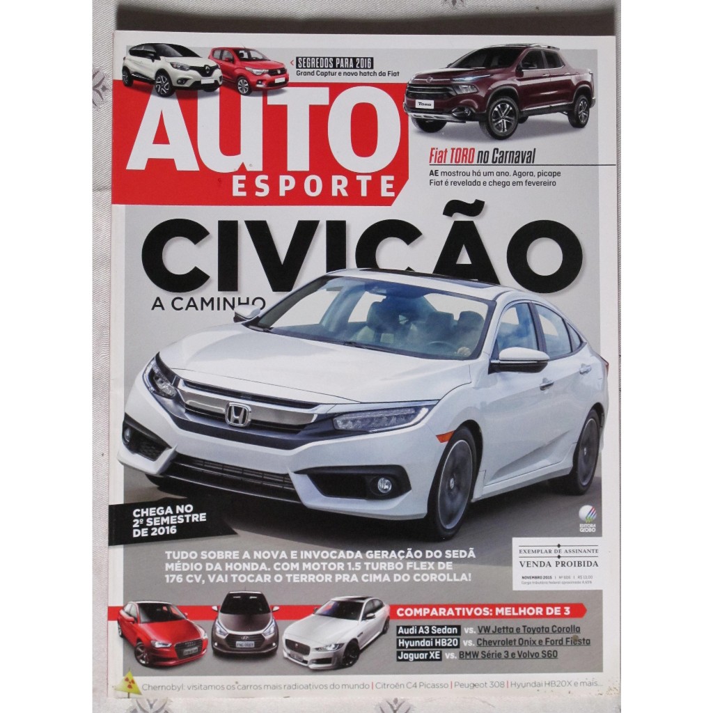 Revista - Auto esporte - Civicão a caminho - N°606