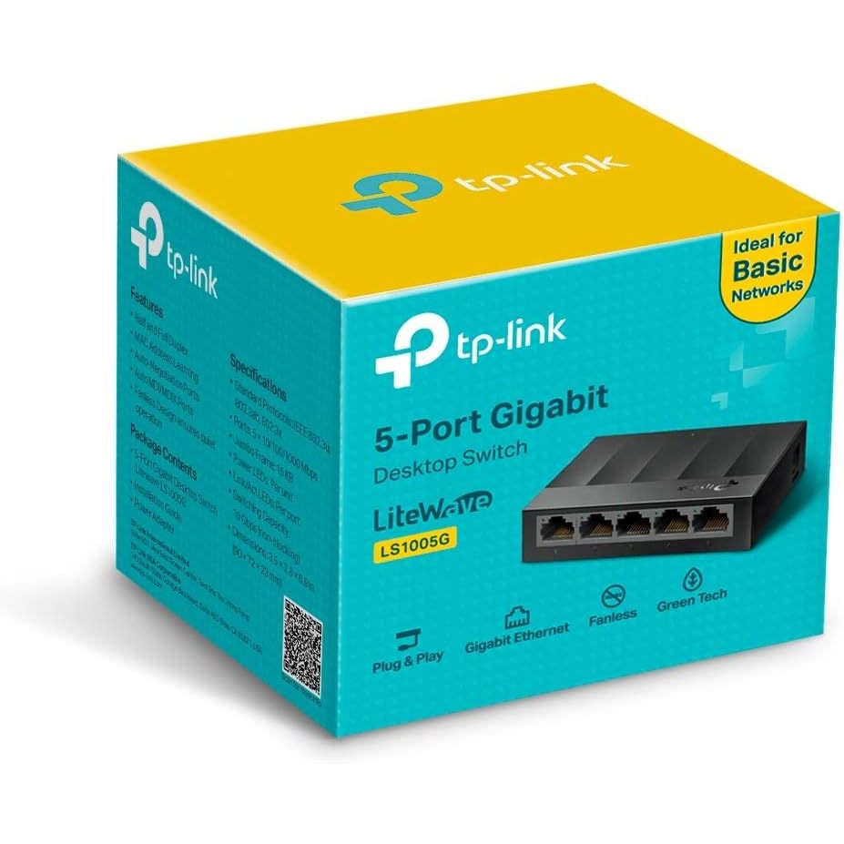 Switch Gigabit De Mesa Com 5 Portas 10/100/1000 Ls1005G Smb em Oferta na Shopee