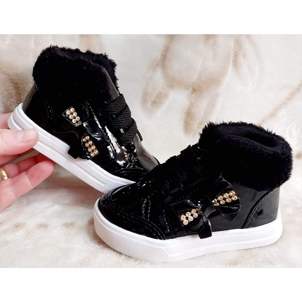 Botinha Preta Infantil Menina: Onde Comprar | BuscaProdutos