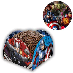 50~250 PORTA FORMINHA AVENGERS ANIMATED 50 un. Regina (CHOCO)