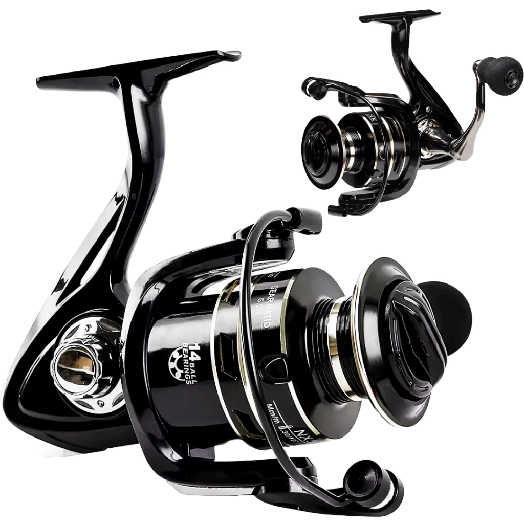 Molinete De Pesca Pesada Alto Mar NX 7000 - 15 Rolamentos - 5.2:1 - Drag: 14kg - Carretel Aluminio