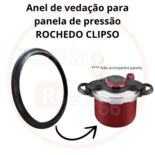 Anel de vedação para panela de pressão marca ROCHEDO CLIPSO- não acompanha panela