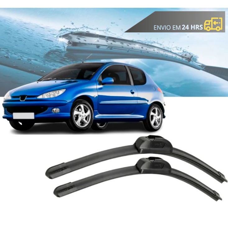 Par Palheta Limpador Parabrisa Peugeot 206 de 2001 até 2009 em Oferta na Shopee