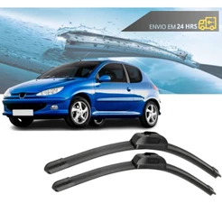 Par Palheta Limpador Parabrisa Peugeot 206 de 2001 até 2009