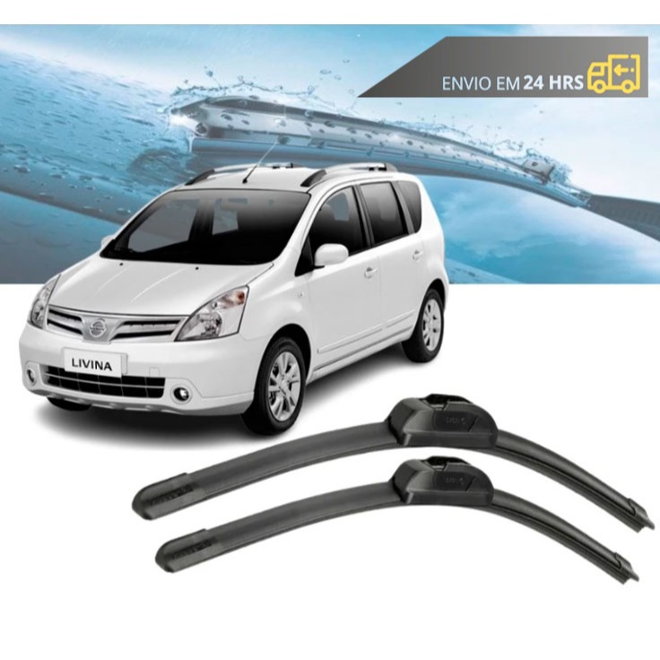 Par Palheta Limpador Parabrisa Nissan Livina E Grand Livina 2009 até 2014 em Oferta na Shopee
