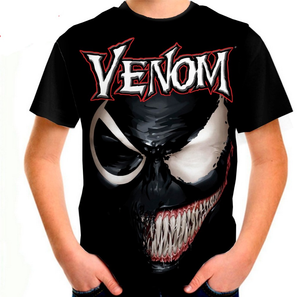 CAMISETA ADULTO/INFANTIL SUBLIMAÇÃO VENOM (3)